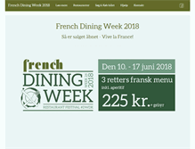 Tablet Screenshot of diningweek.dk